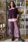 Bennie Quirky Barrel Pant Aubergine